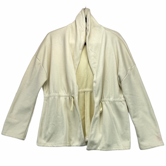 ✨Fabletics Cream Fleece Cardigan Sweater - Picture 1 of 4